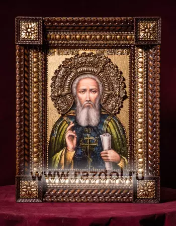 Преподобный Сергий Радонежский (Уникальная икона 45*55 см)